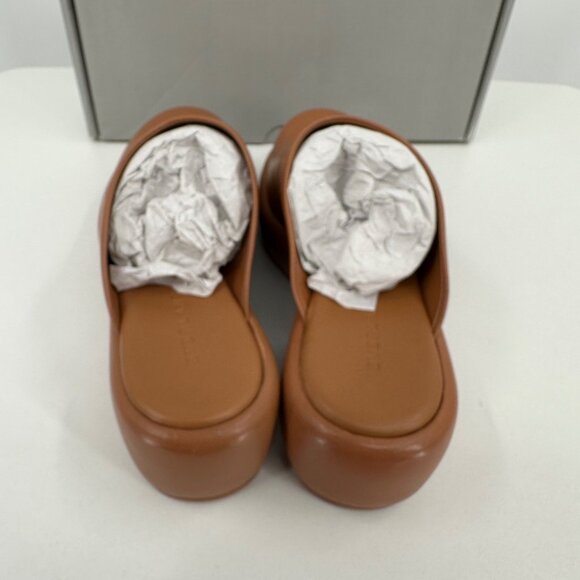 Everlane The Puffa Flatform in Brown Leather size 7 Women's Chunky Platform Clog - Picture 7 of 9